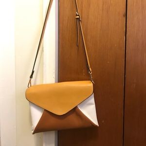 Zara, cream/tan/brown, purse